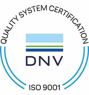 ISO 9001 certification — seal published by Atlas